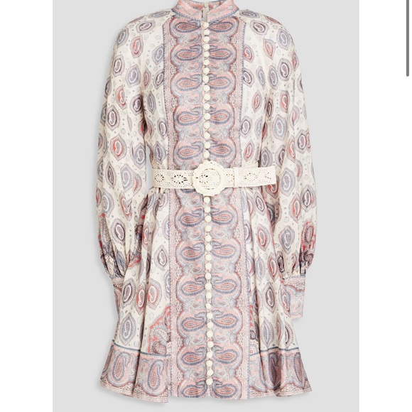 ZIMMERMANN
Belted paisley-print linen mini dress size 1 NWT - Picture 3 of 5